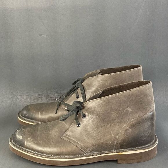CLARKS Men's Bushacre Leather Chukka Boots size 8.5 (new without box) - Picture 3 of 8